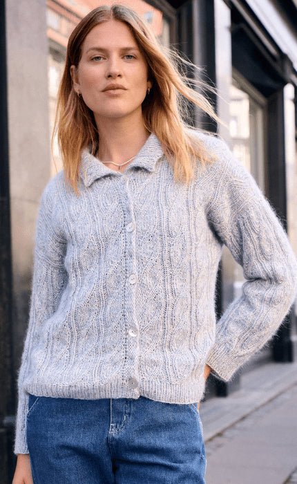 Top Down Cardigan - ECOPUNO & SILKHAIR - Strickpaket von LANA GROSSA jetzt online kaufen bei OONIQUE