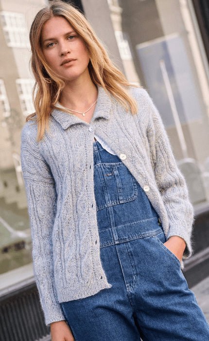 Top Down Cardigan - ECOPUNO & SILKHAIR - Strickpaket von LANA GROSSA jetzt online kaufen bei OONIQUE