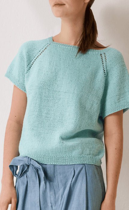 Top Down Shirt - COTTON WOOL - Strickpaket von LANA GROSSA jetzt online kaufen bei OONIQUE