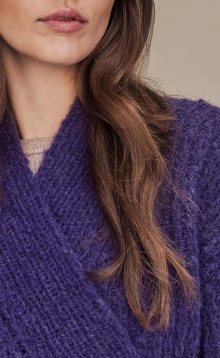 Wickeljacke mit Schalkragen - ALPACA AIR - Strickset von LANA GROSSA jetzt online kaufen bei OONIQUE