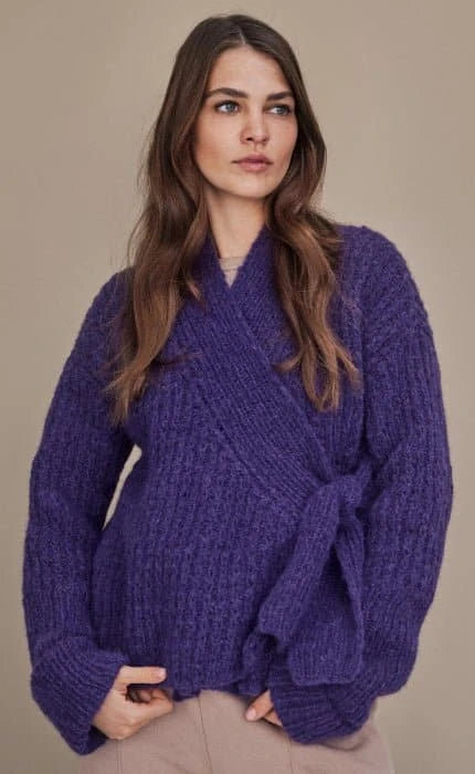 Wickeljacke mit Schalkragen - ALPACA AIR - Strickset von LANA GROSSA jetzt online kaufen bei OONIQUE