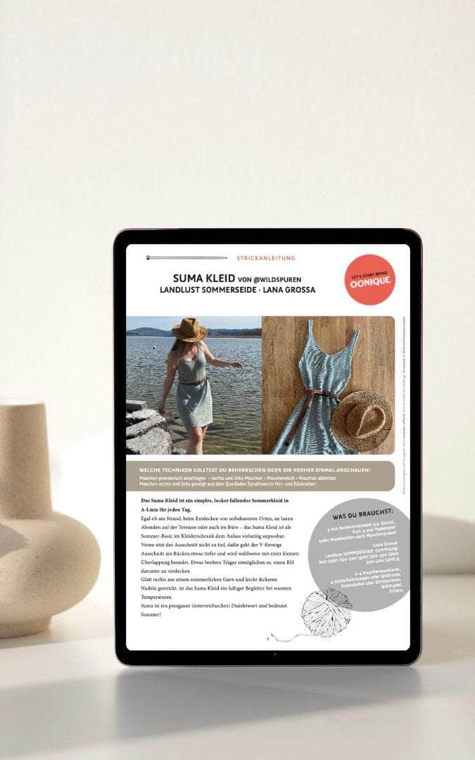 Suma Kleid - ANLEITUNG von WILDSPUREN jetzt online kaufen bei OONIQUE