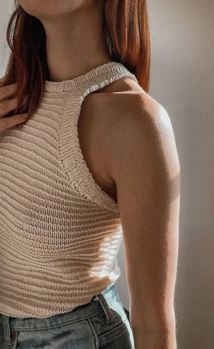 Purltank - MANDARIN PETIT - Strickset von KNITHARINA jetzt online kaufen bei OONIQUE