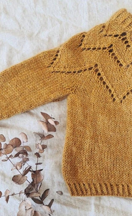 Feder Kinderpullover - COOL WOOL BIG & SILKHAIR - Strickset von STROFF jetzt online kaufen bei OONIQUE