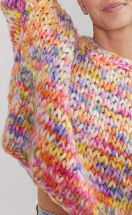 Pullover mit Fallmaschenmuster - CONFETTI - Strickset - OONIQUE