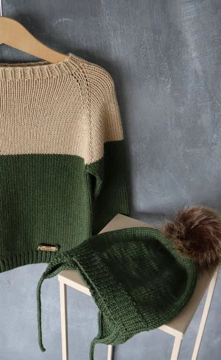Aller Anfang ist Leicht - Kinderpullover - COOL WOOL BIG - Strickset von STROFF jetzt online kaufen bei OONIQUE