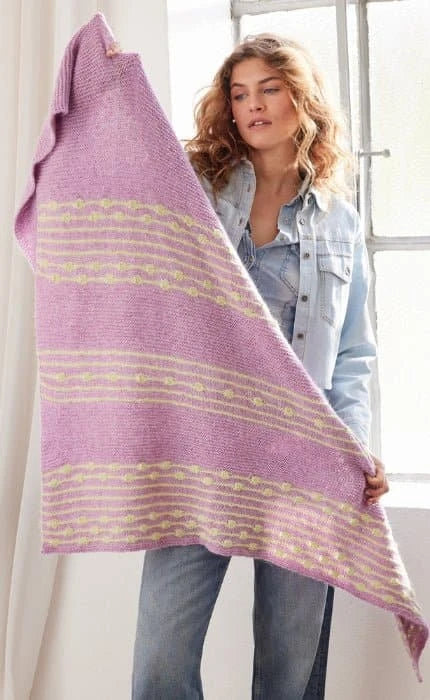 Silver Dots Dreieckstuch - ECOPUNO & SETASURI - Strickset von LANA GROSSA jetzt online kaufen bei OONIQUE