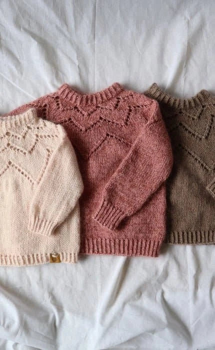 Feder Kinderpullover - COOL WOOL BIG & SILKHAIR - Strickset von STROFF jetzt online kaufen bei OONIQUE