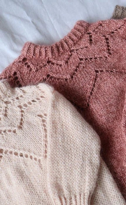 Feder Kinderpullover - COOL WOOL BIG & SILKHAIR - Strickset von STROFF jetzt online kaufen bei OONIQUE