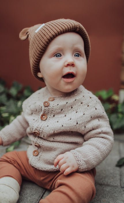 Glück Babyjacke - COOL WOOL - Strickset von STROFF jetzt online kaufen bei OONIQUE