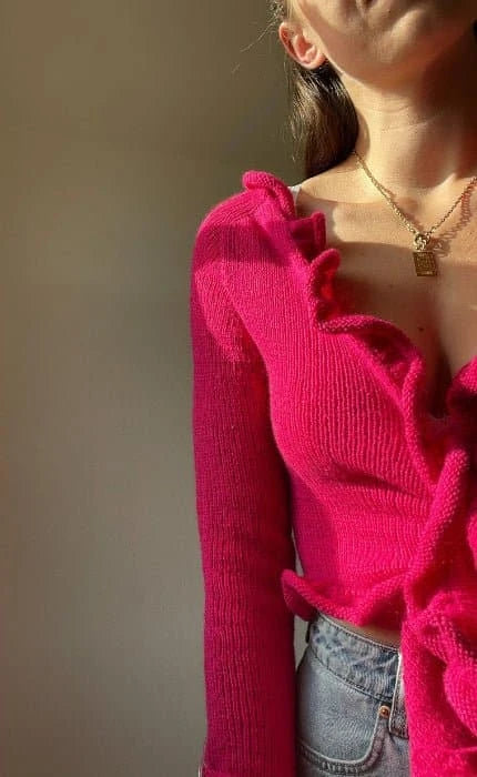 Ruffle Cardigan - CASHMERE CLASSIC - Strickset von OONIQUE jetzt online kaufen bei OONIQUE