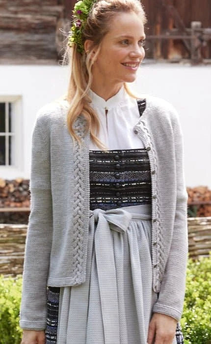 Jacke mit Zopfblende - COOL WOOL - Strickset von LANA GROSSA jetzt online kaufen bei OONIQUE