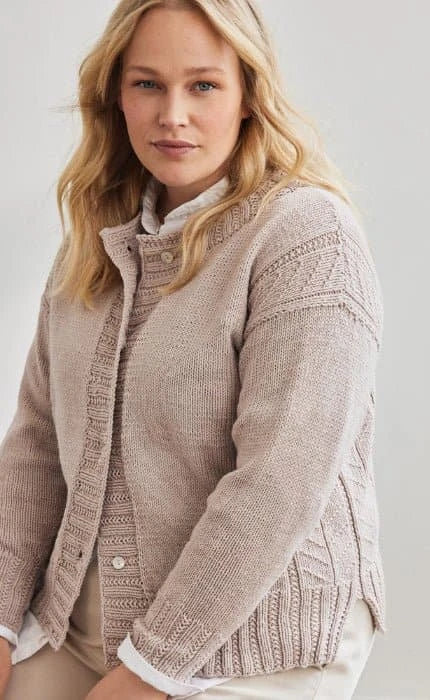 Jacke im Strukturmuster - COOL WOOL BIG - Strickset von LANA GROSSA jetzt online kaufen bei OONIQUE