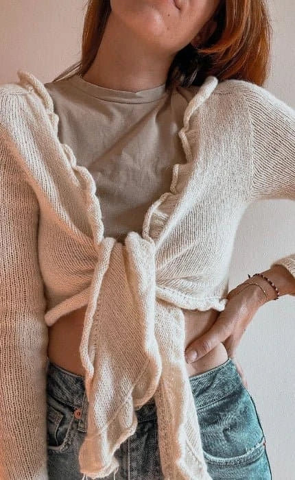 Ruffle Cardigan - ECOPUNO - Strickset von OONIQUE jetzt online kaufen bei OONIQUE