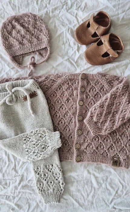 Amsel Kinder Jacke - COOL WOOL - Strickset von STROFF jetzt online kaufen bei OONIQUE