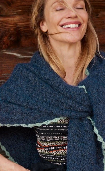 Dreieckstuch - ECOPUNO & SILKHAIR - Strickset von LANA GROSSA jetzt online kaufen bei OONIQUE
