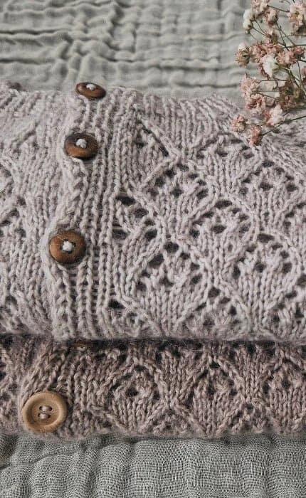 Amsel Kinder Jacke - COOL WOOL - Strickset von STROFF jetzt online kaufen bei OONIQUE
