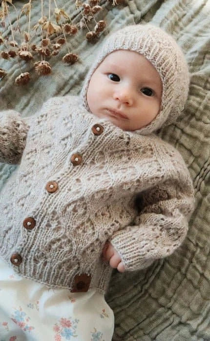 Amsel Kinder Jacke - COOL WOOL - Strickset von STROFF jetzt online kaufen bei OONIQUE