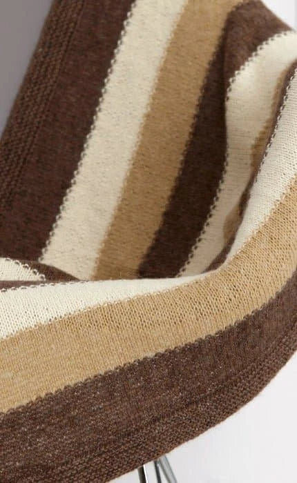 Decke im Streifenmuster - ECOPUNO - Strickset von LANA GROSSA jetzt online kaufen bei OONIQUE