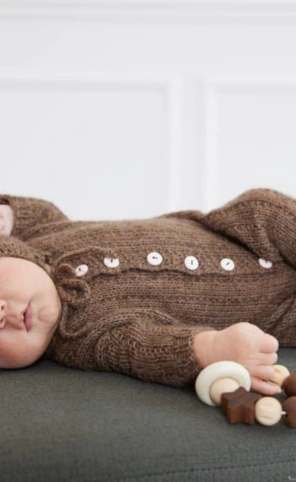 Overall mit Streifenmuster - ECOPUNO - Strickset von LANA GROSSA jetzt online kaufen bei OONIQUE