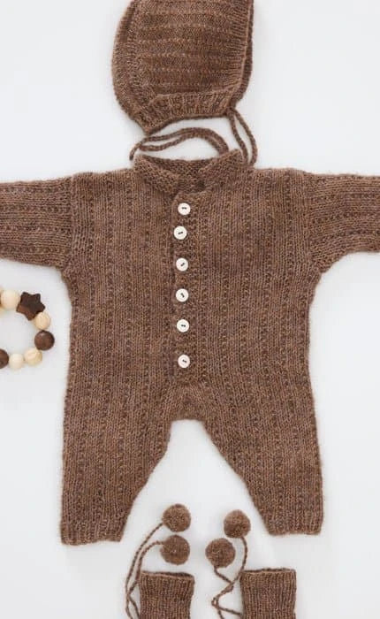 Overall mit Streifenmuster - ECOPUNO - Strickset von LANA GROSSA jetzt online kaufen bei OONIQUE