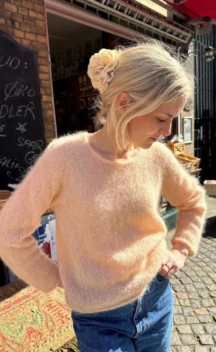 Kumulusbluse O-Neck - TYNN SILK MOHAIR- Strickset von PETITE KNIT jetzt online kaufen bei OONIQUE