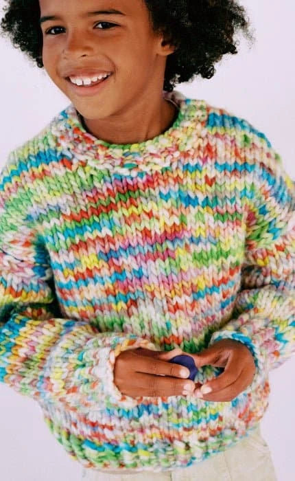 Pullover Glatt rechts - CONFETTI - Strickset - OONIQUE
