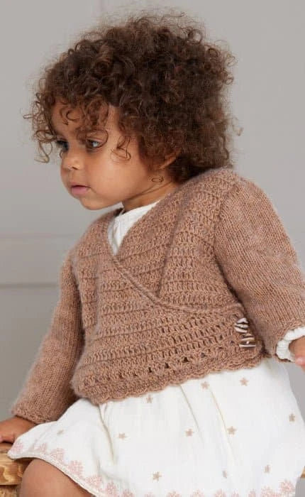 Wickeljäckchen - ECOPUNO - Strickset von LANA GROSSA jetzt online kaufen bei OONIQUE