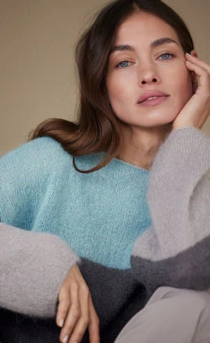 Pullover mit Blockstreifen - SETASURI - Strickset von LANA GROSSA jetzt online kaufen bei OONIQUE