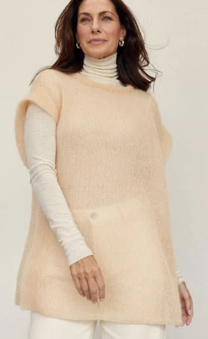 Pullunder mit Seitenschlitz - SILKHAIR - Strickset von LANA GROSSA jetzt online kaufen bei OONIQUE