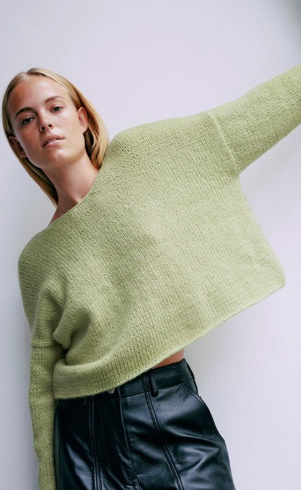 Pullover glatt rechts - BRIGITTE NO. 2 - Strickset von LANA GROSSA jetzt online kaufen bei OONIQUE