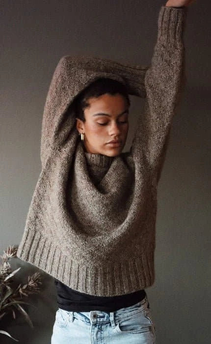 Ava Damenpullover - COOL WOOL BIG & SILKHAIR - Strickset von STROFF jetzt online kaufen bei OONIQUE