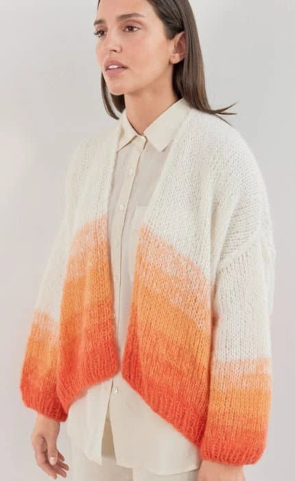 Cardigan mit Blendenmuster - SETASURI - Strickset von LANA GROSSA jetzt online kaufen bei OONIQUE
