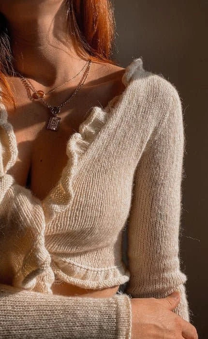 Ruffle Cardigan - ECOPUNO - Strickset von OONIQUE jetzt online kaufen bei OONIQUE