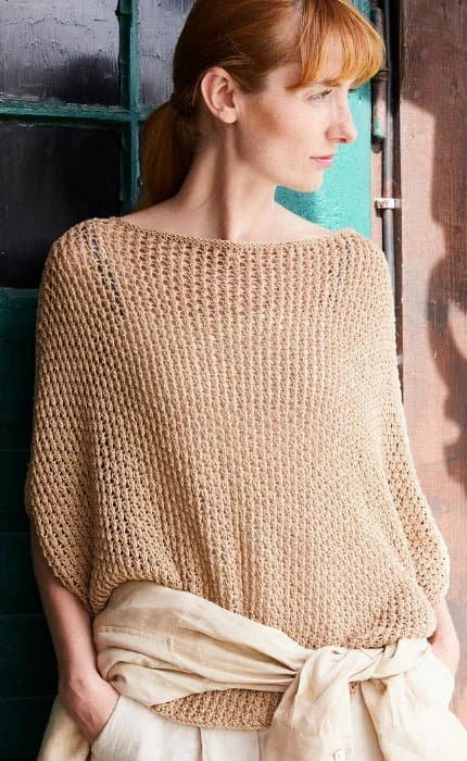 Pullover mit Netzmuster - LANDLUST SOMMERSEIDE - Strickset von LANA GROSSA jetzt online kaufen bei OONIQUE