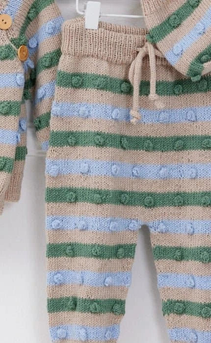 Hose mit Noppenmuster - COOL WOOL BABY - Strickset von LANA GROSSA jetzt online kaufen bei OONIQUE