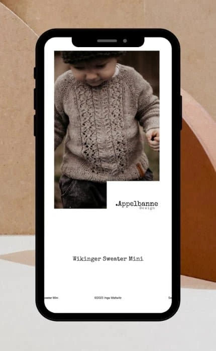 Wikinger Sweater Mini - ANLEITUNG von APPELBANNE DESIGN jetzt online kaufen bei OONIQUE