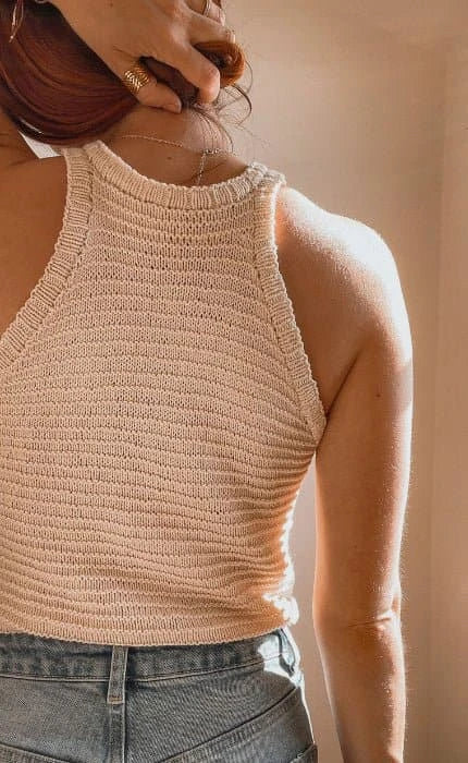 Purltank - MANDARIN PETIT - Strickset von KNITHARINA jetzt online kaufen bei OONIQUE