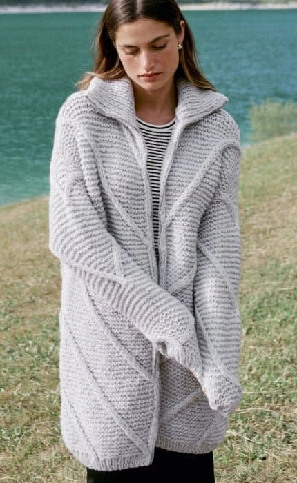 Kurzmantel - ECOPUNO CHUNKY - Strickset von LANA GROSSA jetzt online kaufen bei OONIQUE