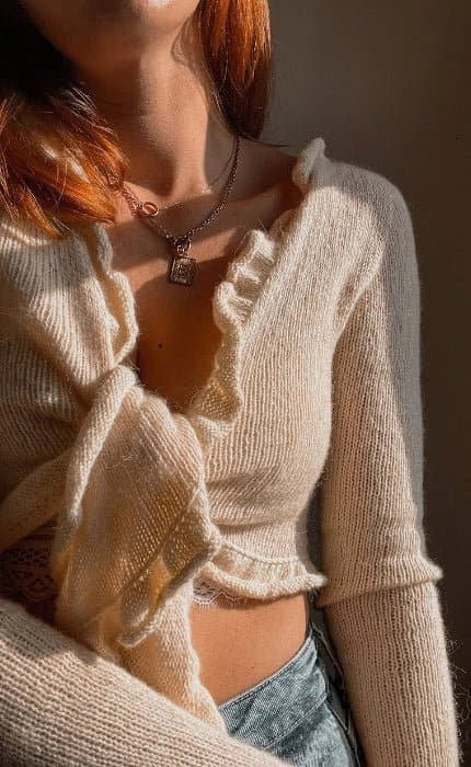 Ruffle Cardigan - ECOPUNO - Strickset von OONIQUE jetzt online kaufen bei OONIQUE
