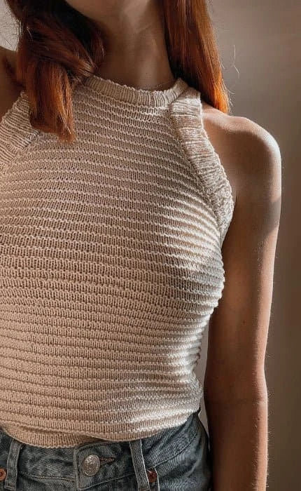 Purltank - MANDARIN PETIT - Strickset von KNITHARINA jetzt online kaufen bei OONIQUE