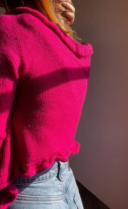 Ruffle Cardigan - CASHMERE CLASSIC - Strickset von OONIQUE jetzt online kaufen bei OONIQUE