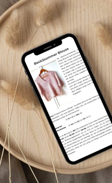 Back2Summer Blouse - ANLEITUNG von ANNA STRICKT jetzt online kaufen bei OONIQUE