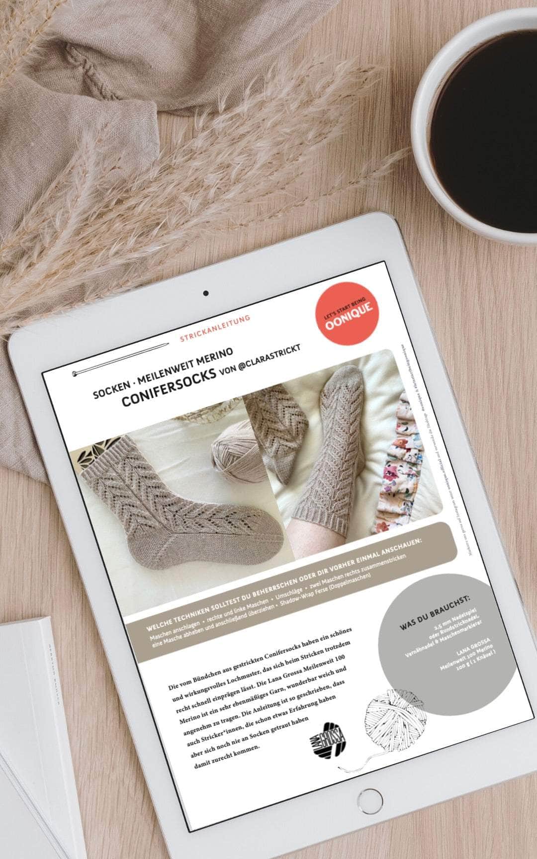 Conifersocks - ANLEITUNG von CLARASTRICKT jetzt online kaufen bei OONIQUE