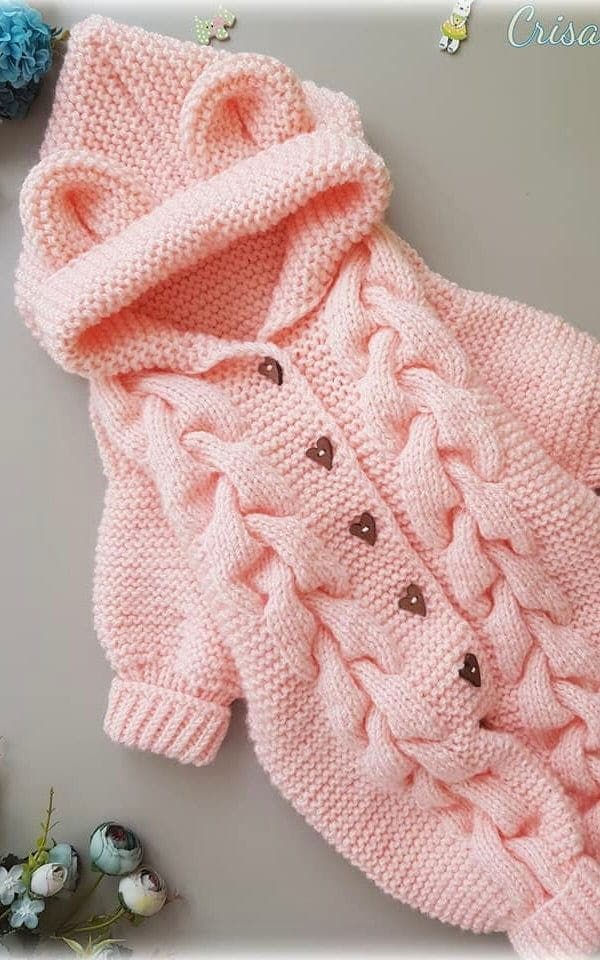 Babyoverall mit Zopfmuster - ECOPUNO - Strickset von CRISALINO jetzt online kaufen bei OONIQUE