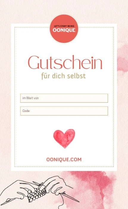 Geschenkgutschein für mich selbst von OONIQUE jetzt online kaufen bei OONIQUE