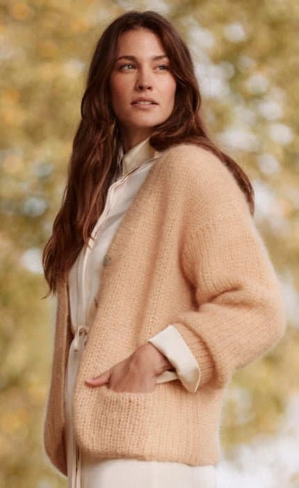 Halbpatent-Jacke - SILKHAIR - Strickset von LANA GROSSA jetzt online kaufen bei OONIQUE