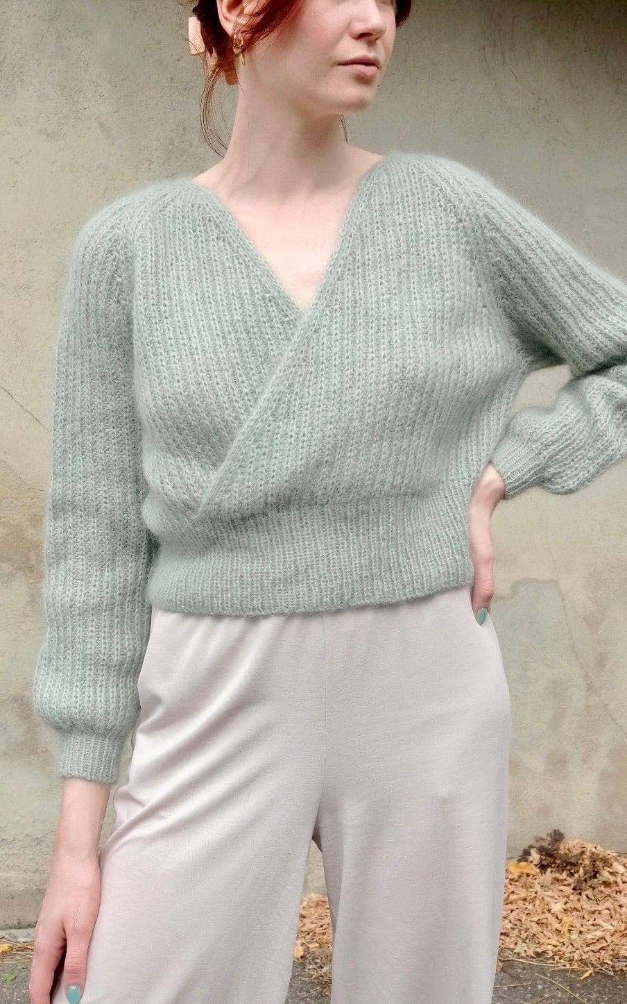 Lucy Bluse - TYNN SILK MOHAIR - Strickset von KNITTING DEER jetzt online kaufen bei OONIQUE