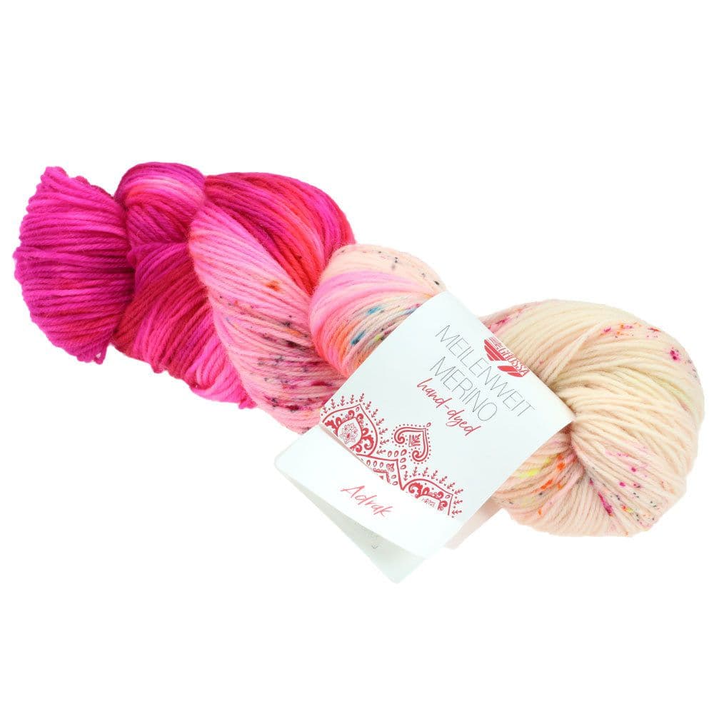 LANA GROSSA Garn 1 - Adrak MEILENWEIT 100 MERINO HAND-DYED