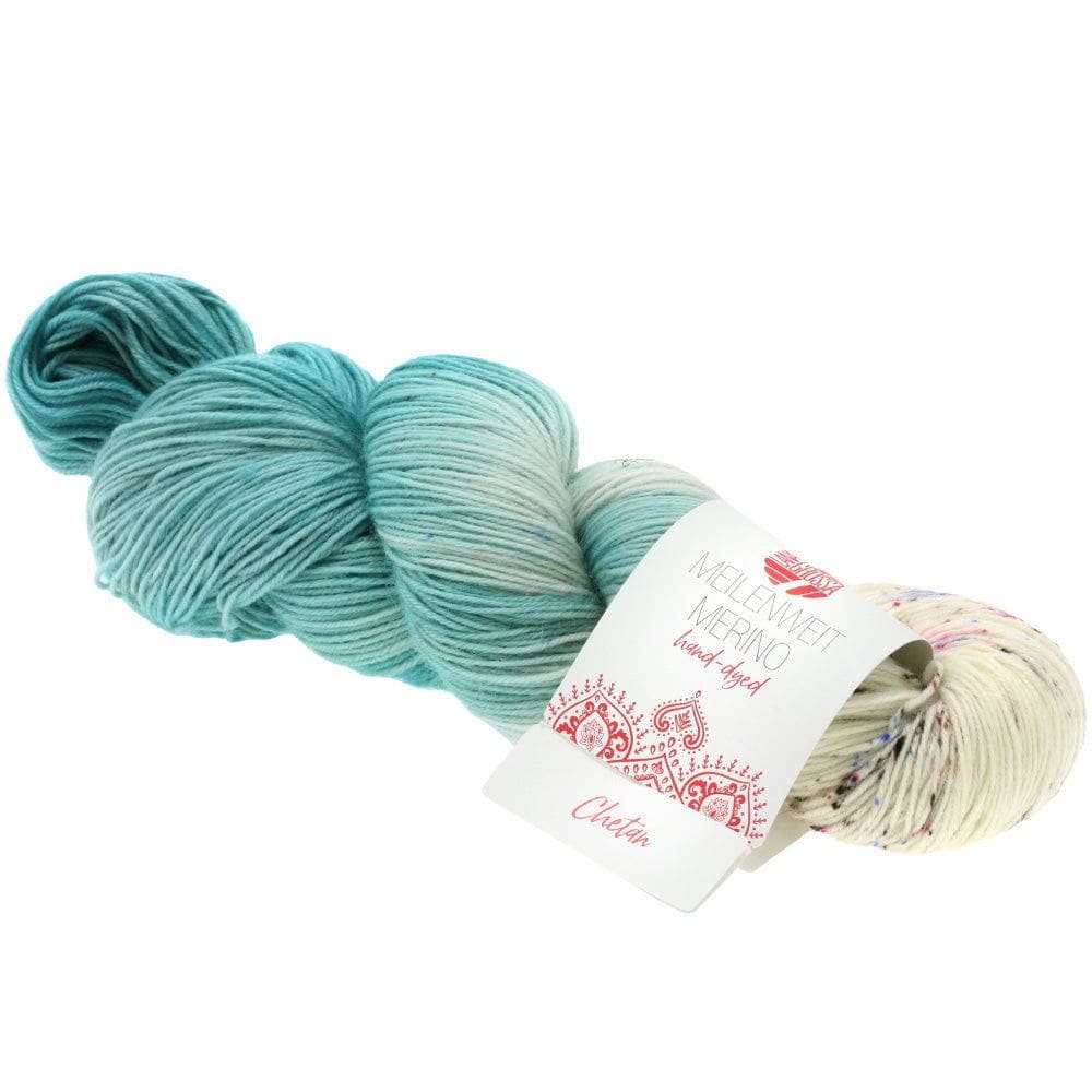 LANA GROSSA Garn 12 - Chetan MEILENWEIT 100 MERINO HAND-DYED